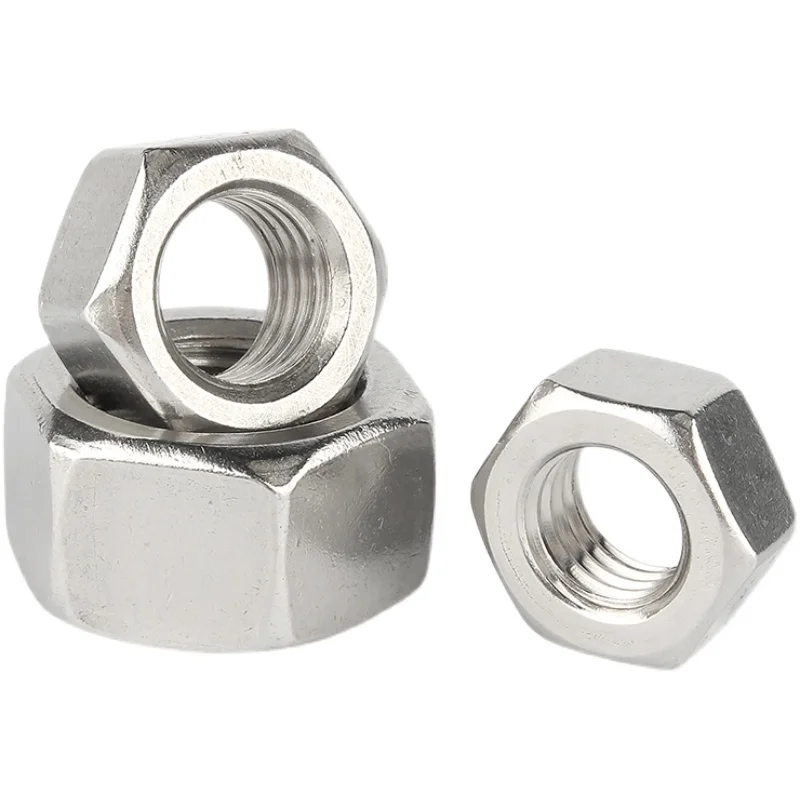 China Fastener Manufacturer 304 Stainless steel DIN934 hexagon nuts Steel Galvanized  hex nut