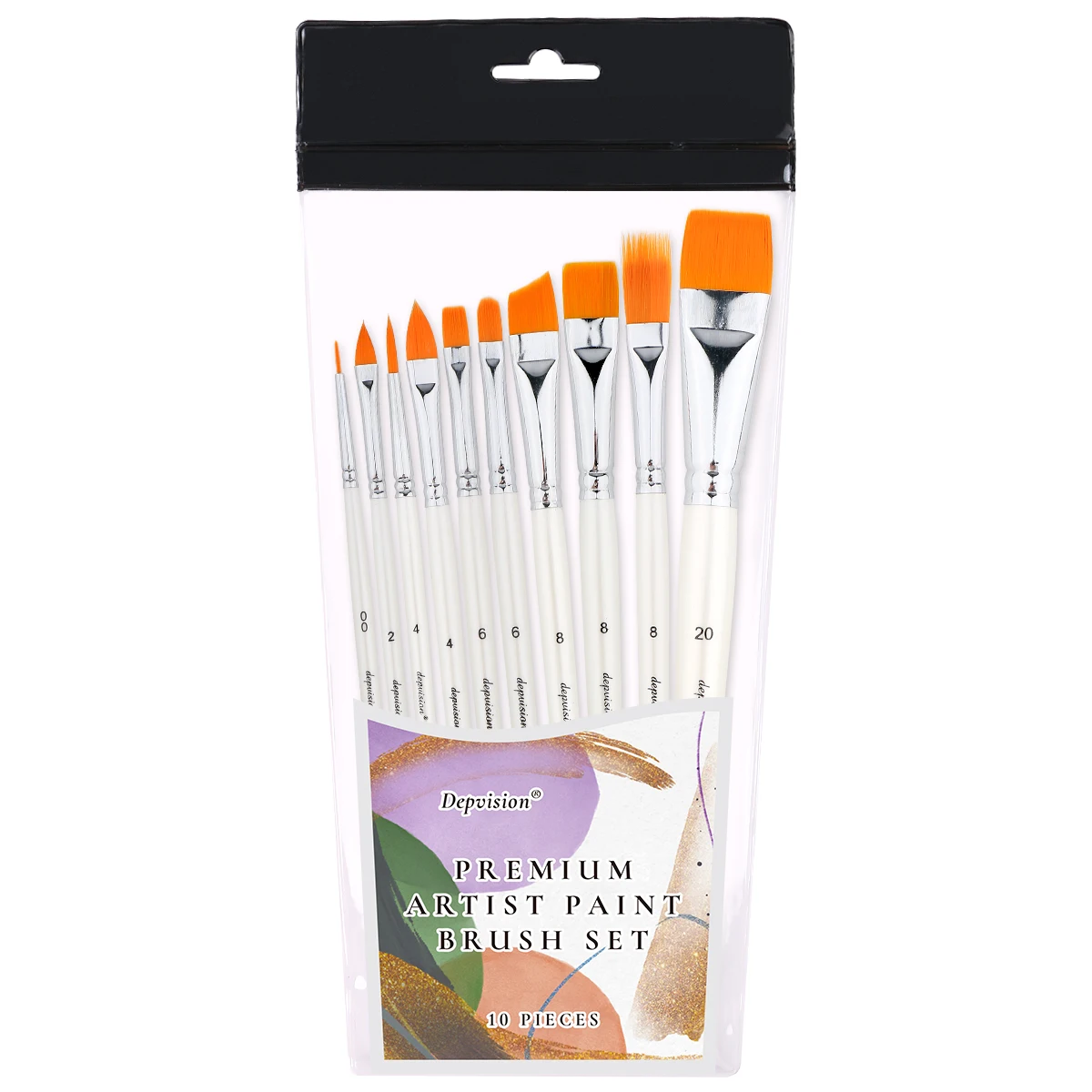 Professional 10 pcs face body watercolor painting brushes artist magic light acrylic touch up paint brush set kids