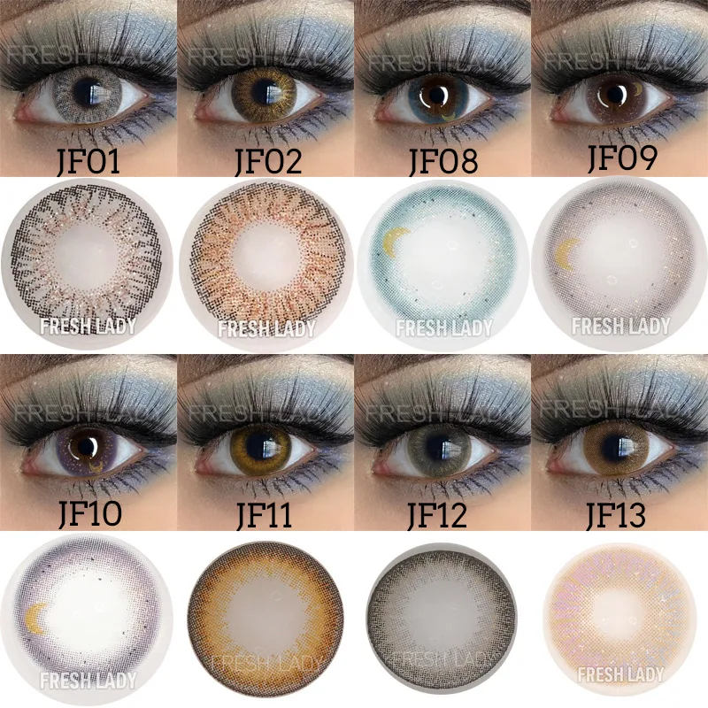 Linagguo Fresh Lady love story series Oxytocin wholesale cosmetic coloured contact lenses