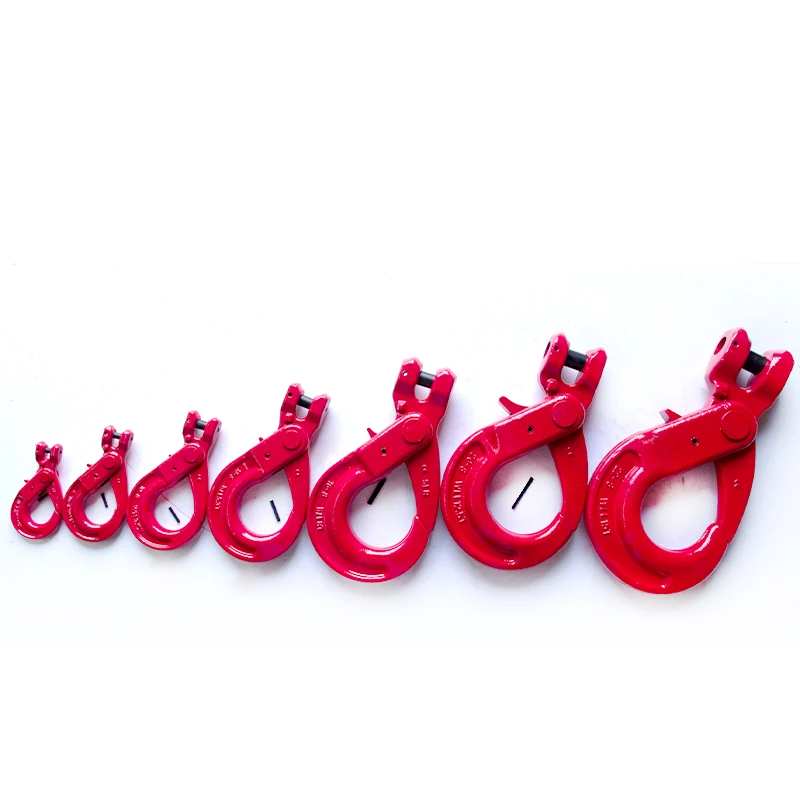 Eye Self-Locking Safety Hook for Chain Sling Crane Lifting Hook G80 eye self-locking safety hook