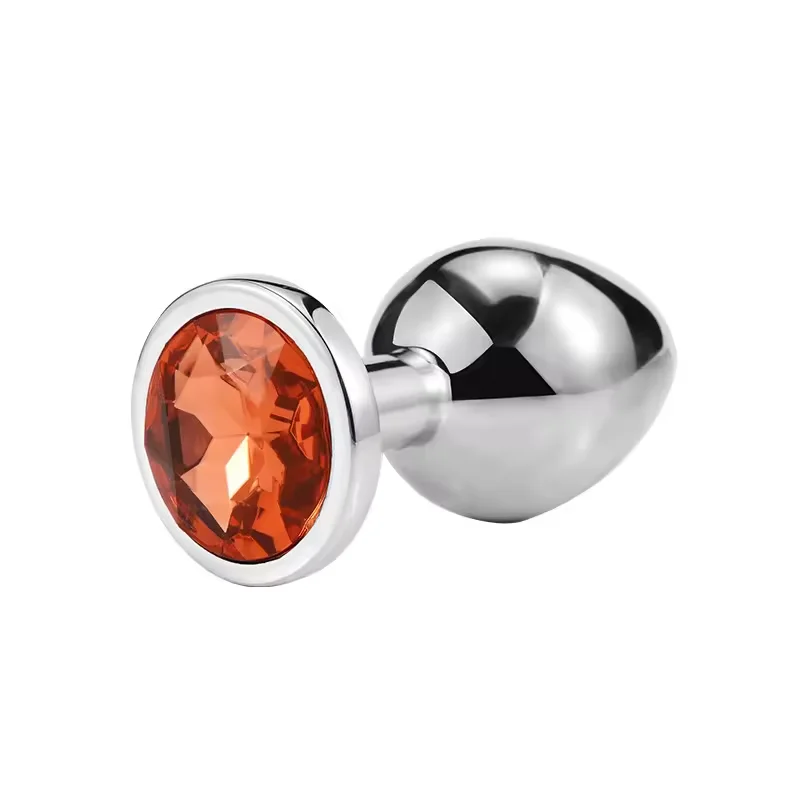 Hot Sale 3 Pcs Set Cheap Price Good Quality Jewel Heart Shape Diamond Base Anal Plug Gold Stainless Steel Butt Sex Toy For Woman