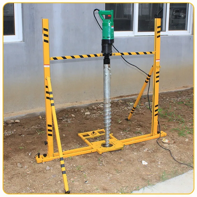 Multifunctional Easy-to-use Post Ramming Pile Driver Machine for Ground Screw Fixing