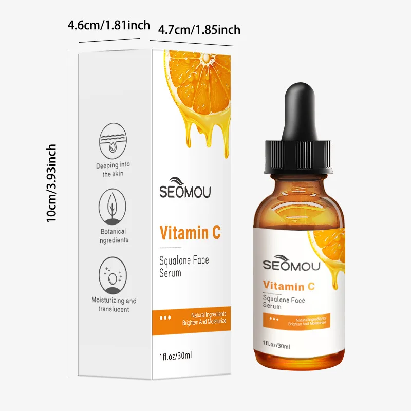 Full English VC Essence Cross-Border Hydrating Vitamin C Skin Care Serum Wholesale for Foreign Trade Essential Oil Moisturizing