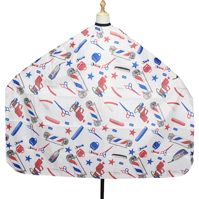 high quality hot selling barber cape for adult with new hair salon polyester 160*140cm barbershop capes