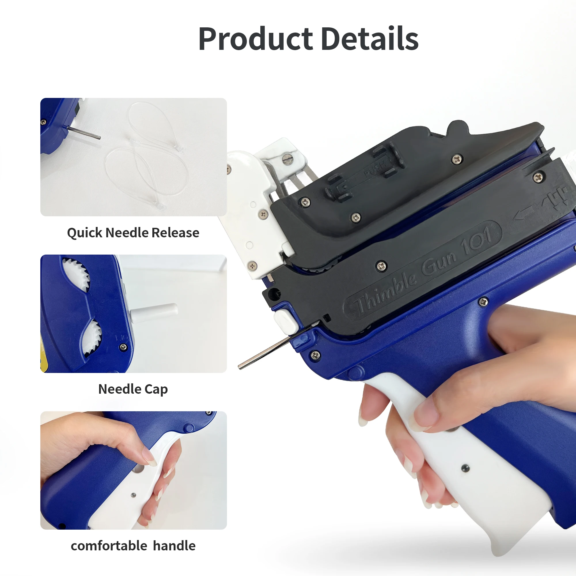 Custom Logo High Quality Loop Gun Tagging Gun for tag fastener Garment Hook Loop Hard Tag Gun