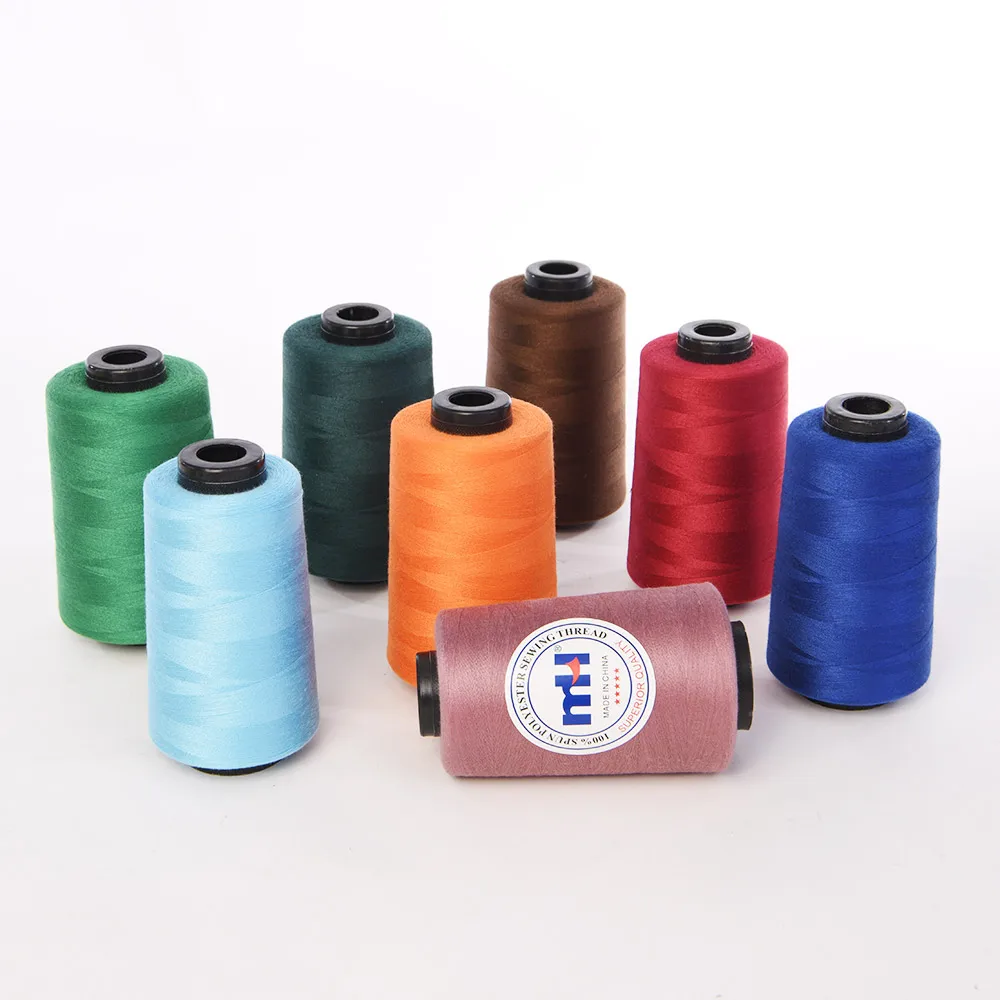 
Wholesale Factory Dyeing 120gram 100% Spun Polyester Sewing Thread 40/2 5000yards 