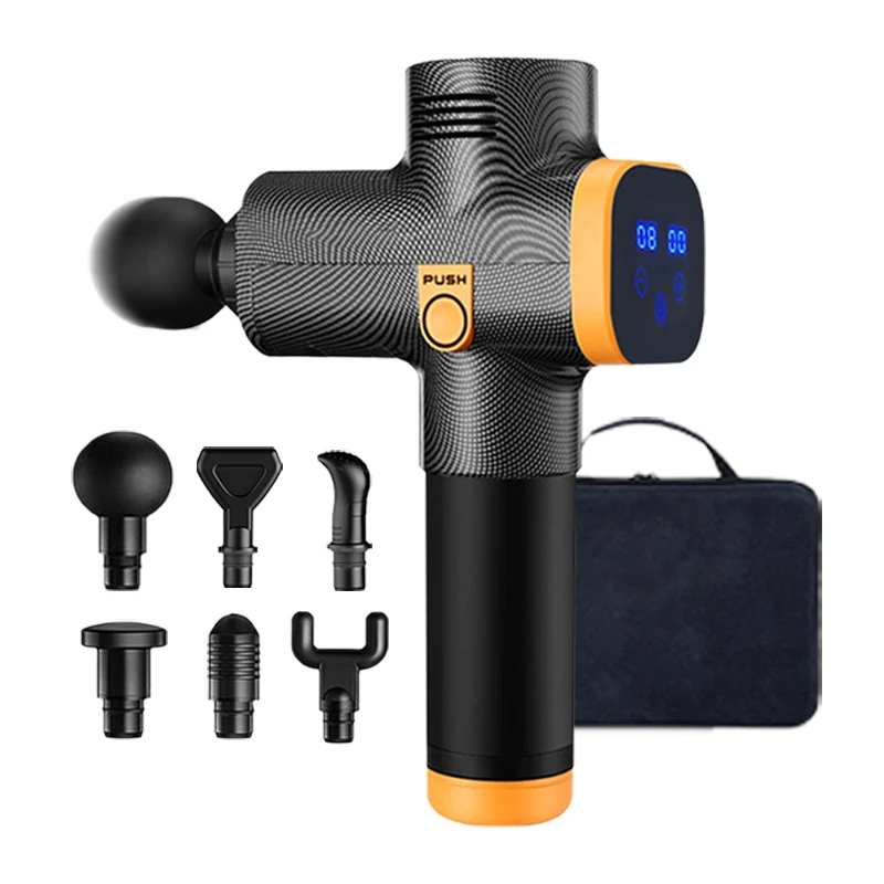 Professional Fitness Body Massage Gun with 20 Speed Brushless Brush Motor Deep Tissue Percussion Muscle Therapy Vibration