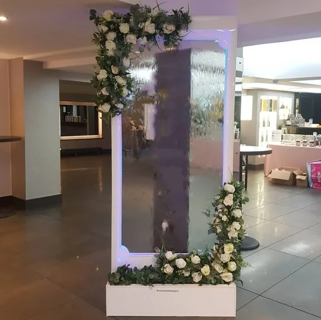 Handmade Acrylic Welcome Sign Stand with Custom Label Wedding Decorative Fountain for Party Events and Crafts Carton Packing