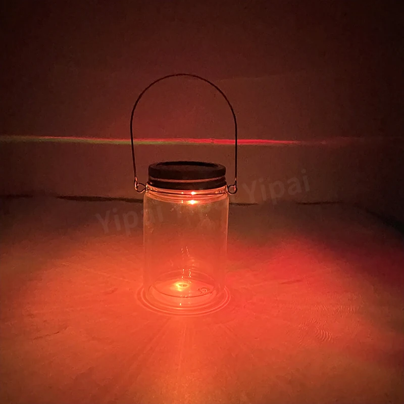 Solar Garden Lamp double wall glass 11oz solar mason jar lights with pre dilled hole for sublimation and snow globe