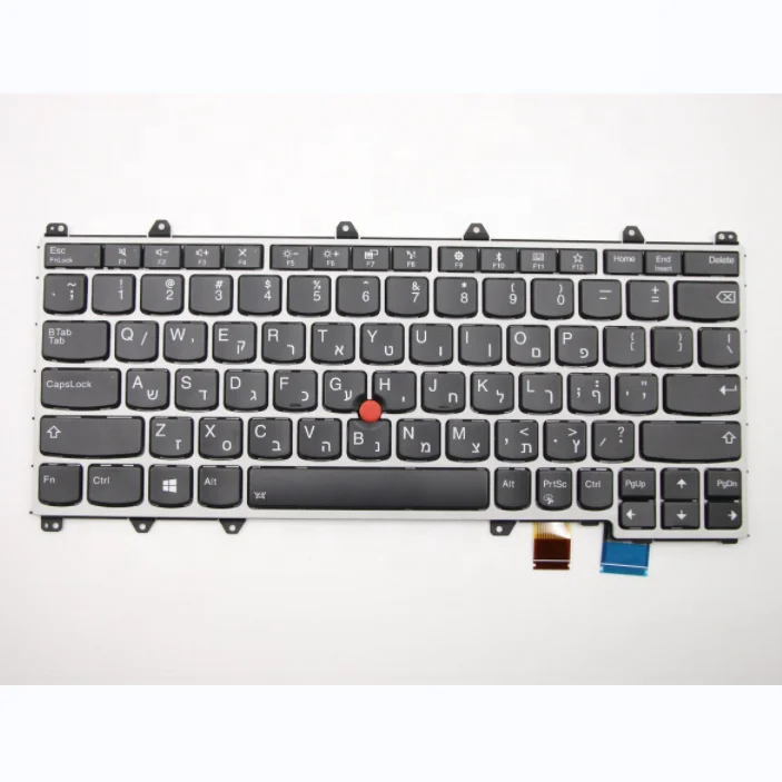 Israelite Hebrew-QWERTY layout keyboard for Lenovo YOGA 370 laptop keyboard