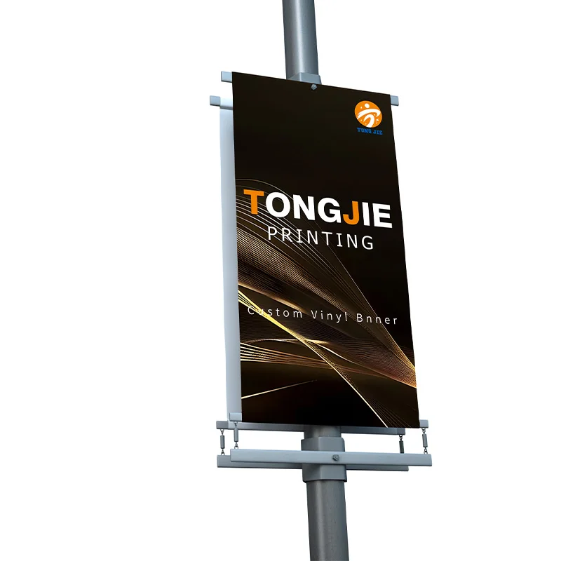 Outdoor Street Light Pole Banners Street Flag Banner with Hardware Pole for Elections and Sporting Events