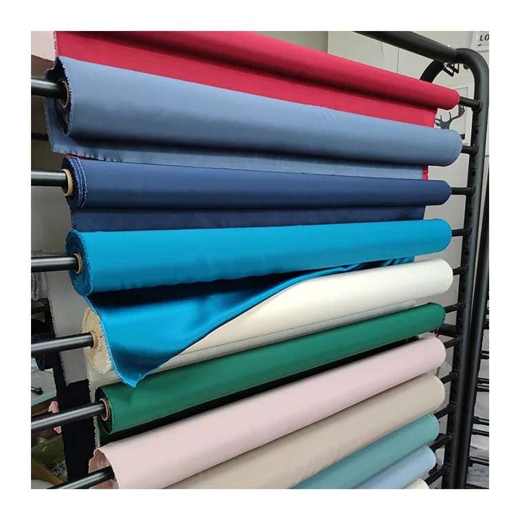 Top italian heavy weight naturalsilk fabric 100% pure raw silk satin cloth wholesale custom color real satin silk fabric 30momme