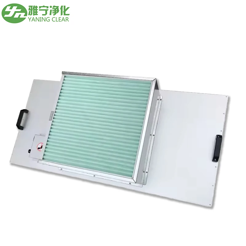 Extra Large Air FFU Fan Filter Unit Double Motor With Powder Coated Stainless Steel Air Cleaning Equipment
