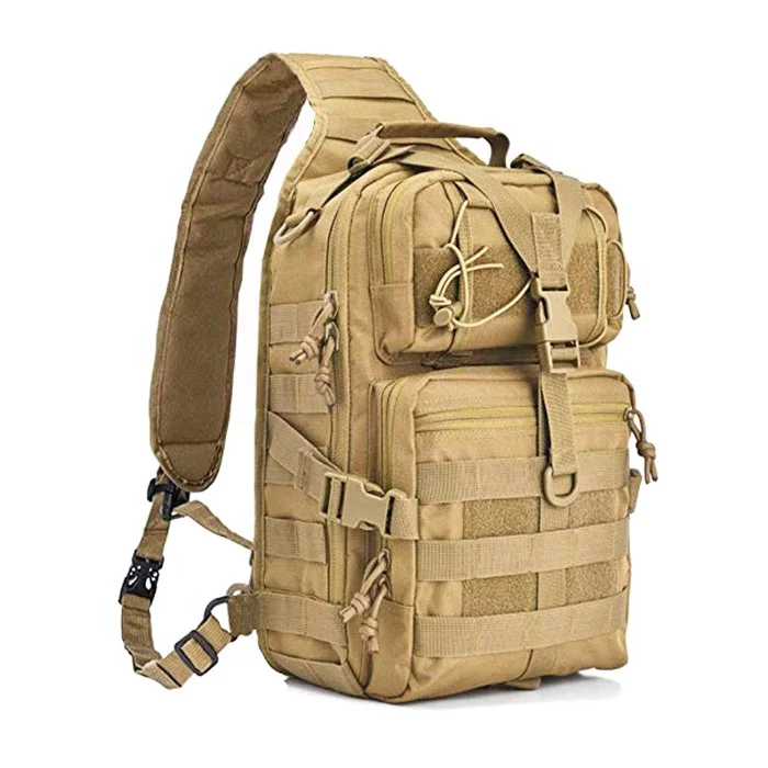 Large-Capacity One-Shoulder Tactical Chest Bag Breathable Hunting Hiking Camouflage Backpack Strap Outdoor Crossbody Design