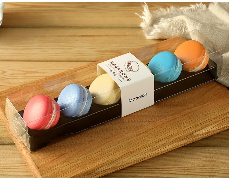 Custom Transparent PET Plastic Macaron Blister Packaging Box