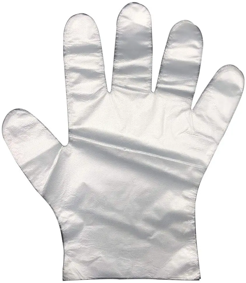 custom OEM Plastic Transparent Disposable PE gloves