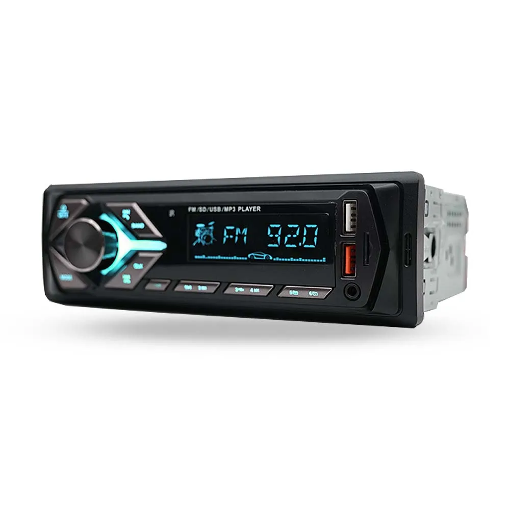 Factory Sale 1DIN car radio single din stereo car audio with aux fm two usb  car mp3 player