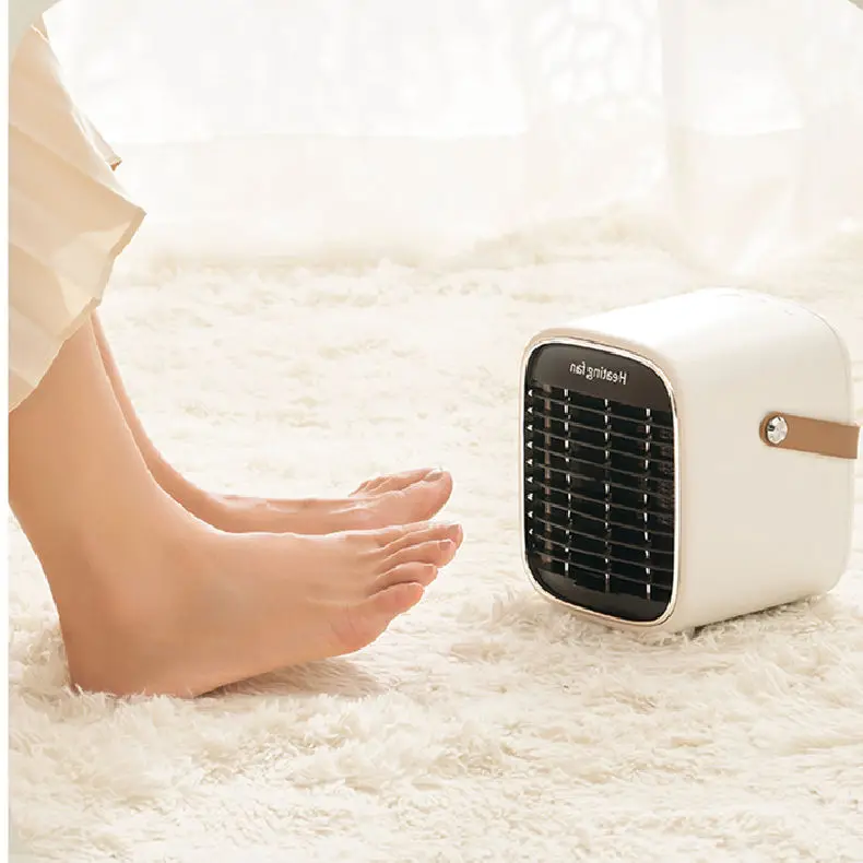 Winter Products Top Sale Indoor Personal Space Heater Portable Plug In Electric PTC Fast Heating Fan Desktop Mini Space Heater