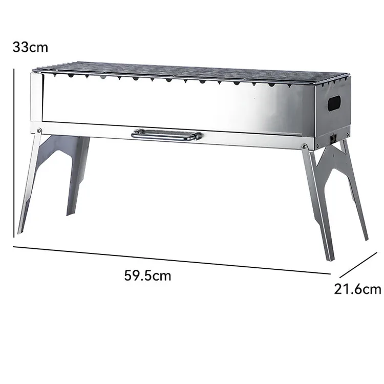 Family gatherings outdoor Camping barbecue grill smokeless charcoal stove design