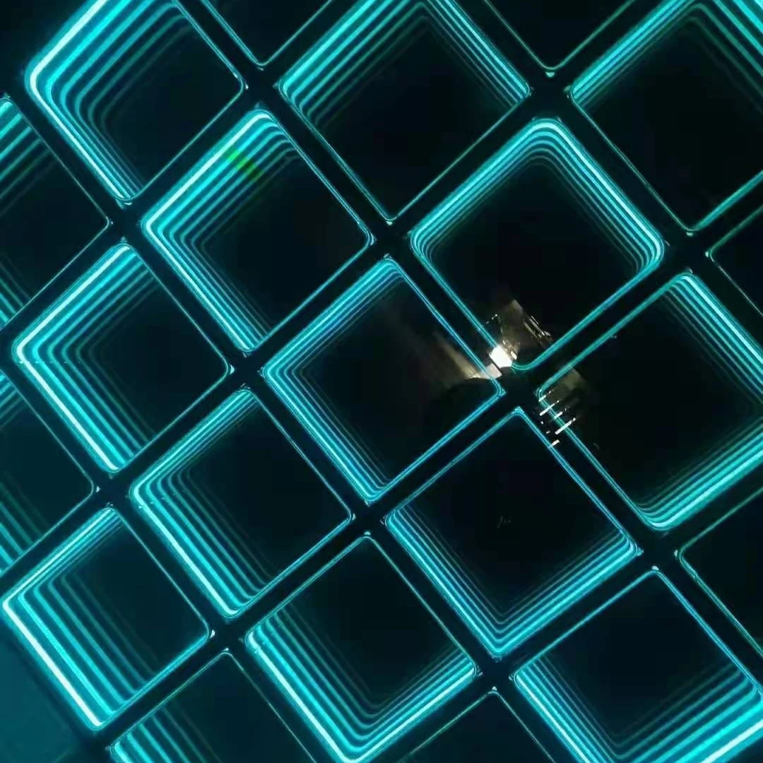 Светодиодный бесконечный настенный светильник DMX512 на заказ освещение для дискотеки внутреннего и наружного применения светодиодный экран с 3D эффектом танцпола ночного