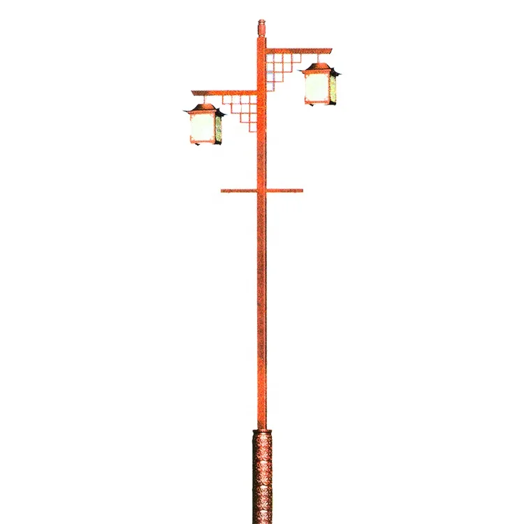 Solar led light / decorative garden light pole outdoor yard lamp pole