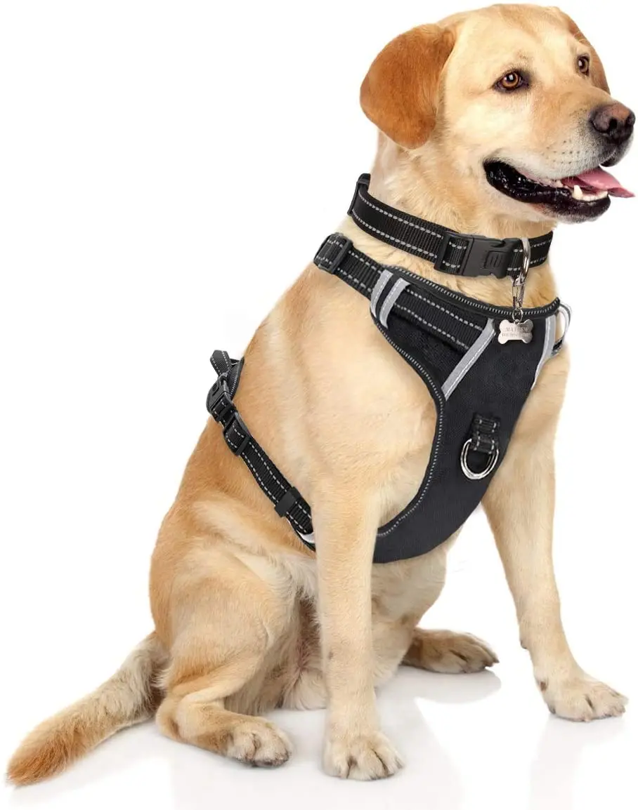 
Light weight Pet Dog Safety Harness Adjustable Soft Padded Air Layer tactical Dog Harness for Small Medium Large Dogs 