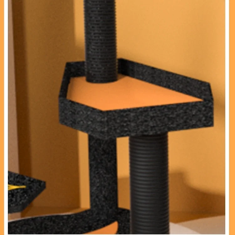 New Design Halloween Style Cat Tower Sisal Scratching Post with Coffin Bed for Cats