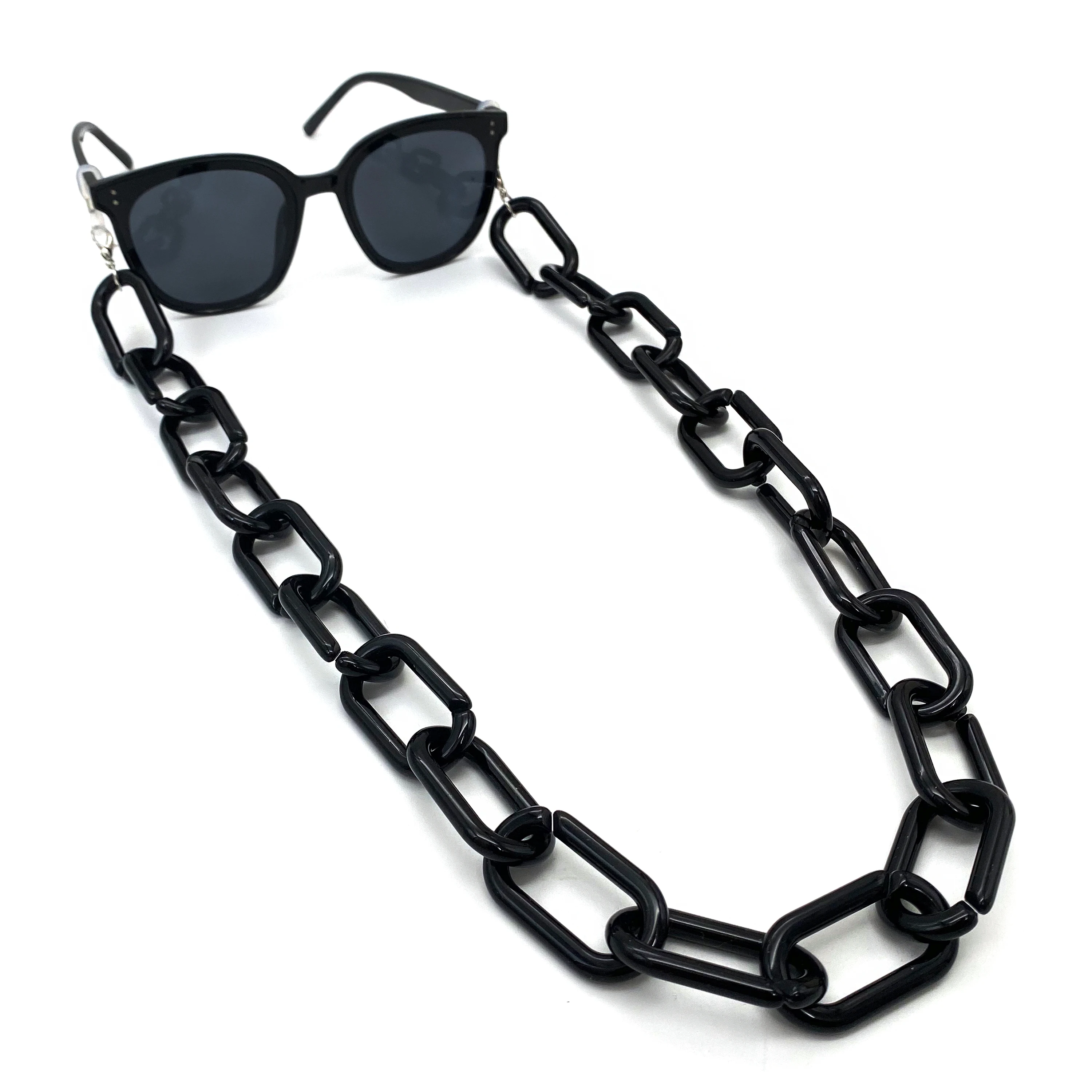 custom High quality durable design acrylic color glasses chain eyewear chains