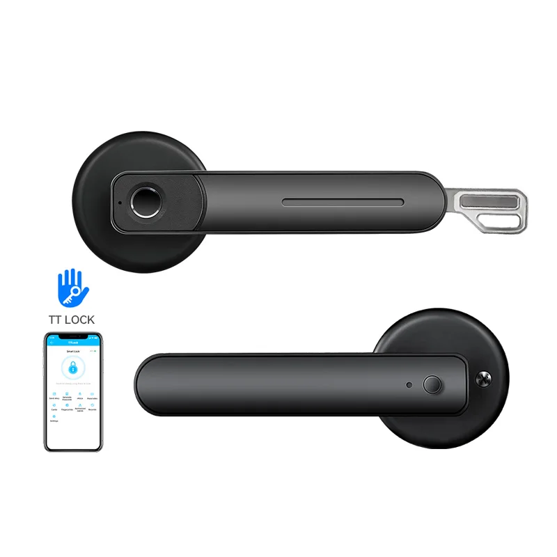 Best Manufacturers Intelligent  Wireless Electric Entry Residential Digital Alexa Wifi Fingerprint Ttlock App Smart Door Lock