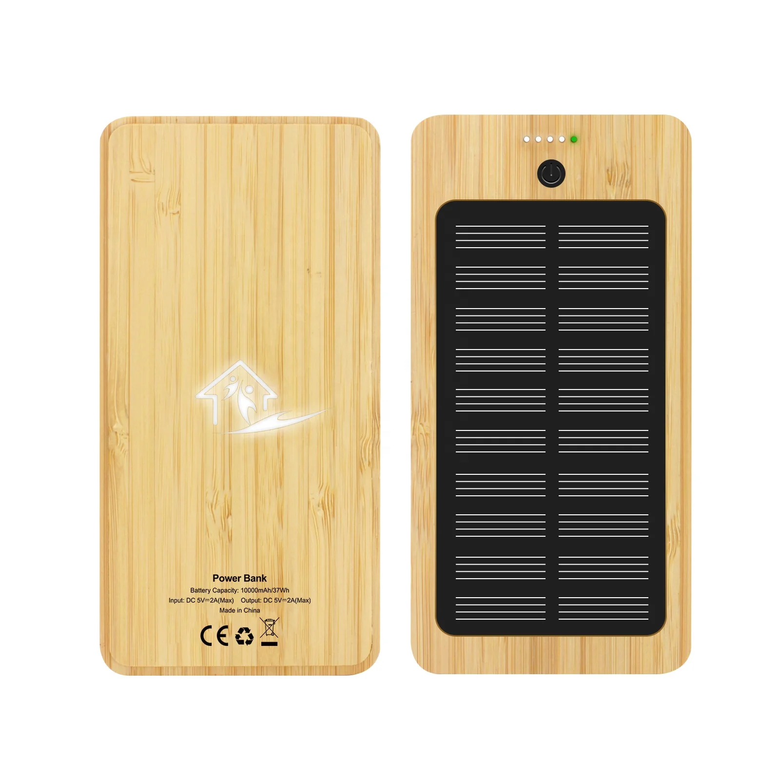 Custom Logo Products Portable Flashlight Power Bank For Christmas Gift Solar Powered Power Bank