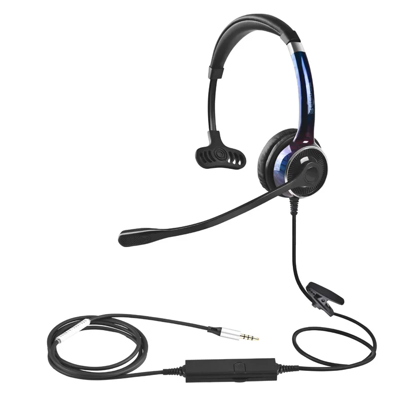 повязка проводные наушники с микрофоном центр вызова шумоподавление Гарнитура обслуживание клиентов