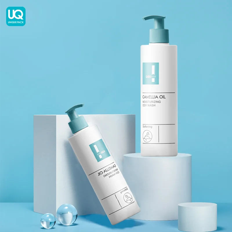 Empty 500 1000 Ml Recycled Plastic Container Rpet Cosmetic Packaging Shower Gel Shampoo And Conditioner Bottles
