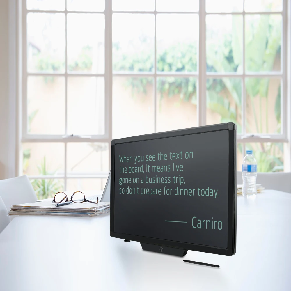 20 inch  Dustiess  and inkless electronic   Lcd writing  drawing   blackboard   With Lock Key  one  key clear