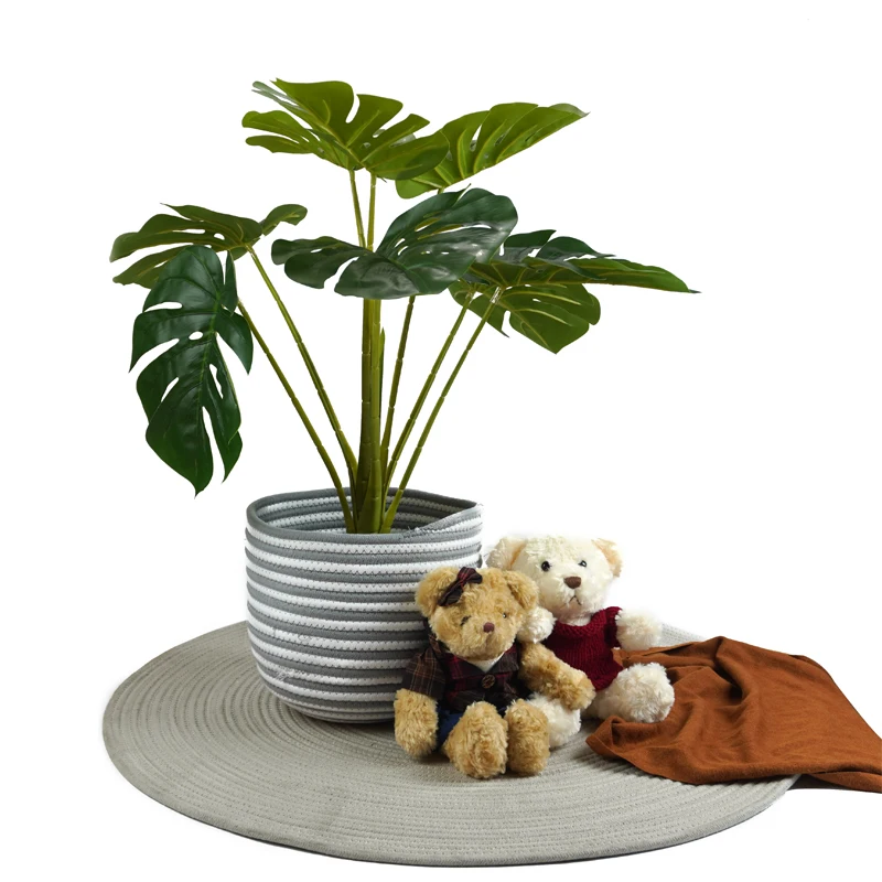 30*30 Inch Living Room Carpet 100% Cotton Hand-woven Crochet Round Rug