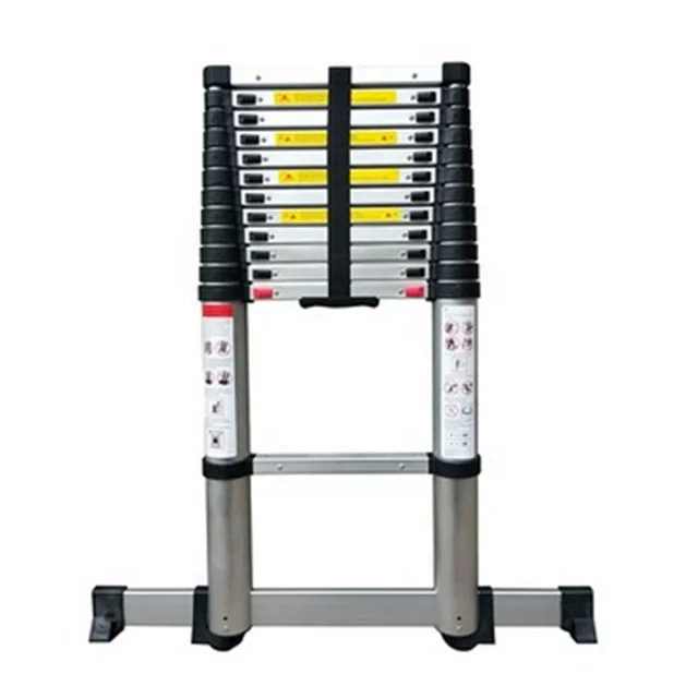 Deliladder En131 2.0m 2.6m 2.9m3.2m 3.8m 4.1m 4.4m Soft Close Folding Aluminium Telescopic Ladder