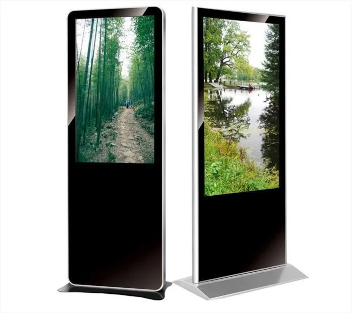 Вертикальное настенное крепление digital signage со встроенным проигрывателем linux