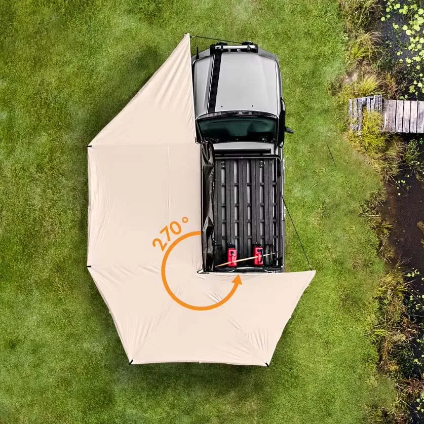 Extended 270 Degree Foxwing Free Standing Waterproof Free Standing Awning Automatic Big Size China Manufacturer