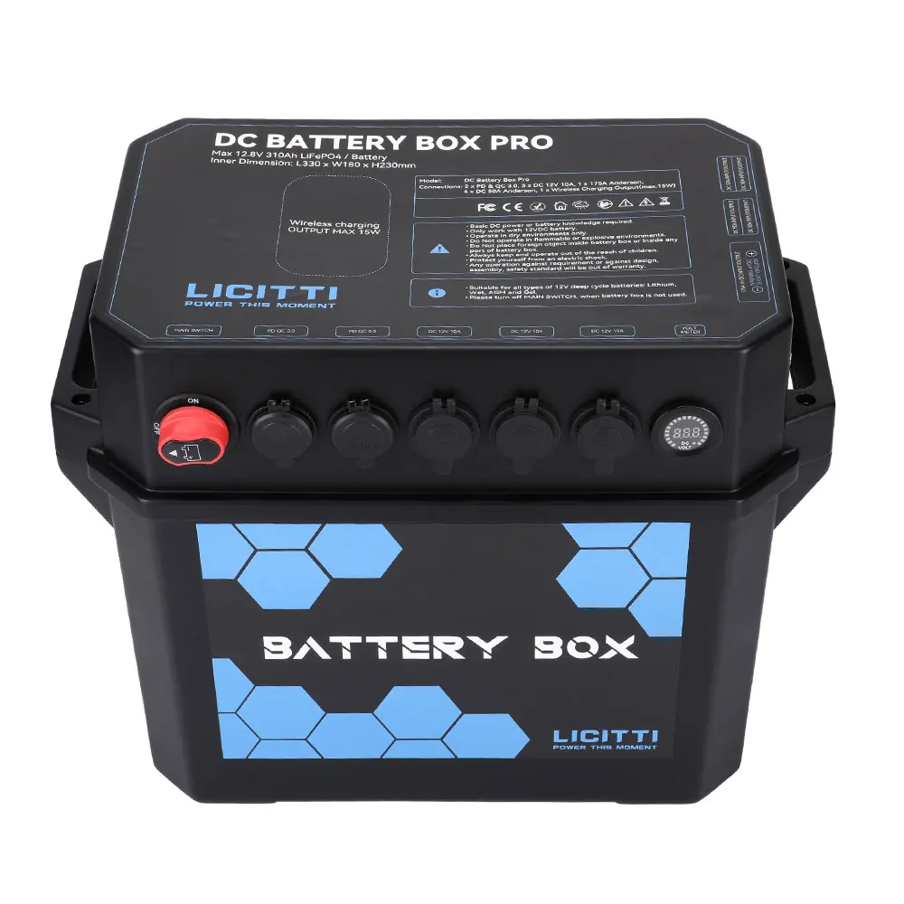 Camper Van Boat Accessories Diy Group 31 Fireproof Abs Lithpo4 Battery Case Diy Box12V 12V Smart Shunt Distribution Box