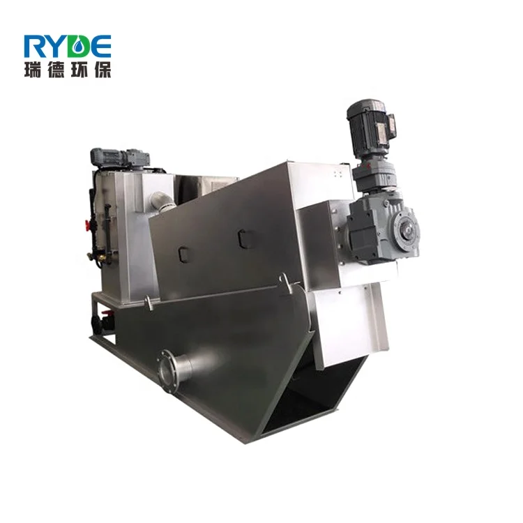 Логотип печатных мобильный шлама Dehydrator Multi-Plate очистки сточных вод винт пресс машина