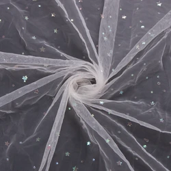 2020 Shiny glitter sequined bridal fabric tulle embroidery mesh for dress