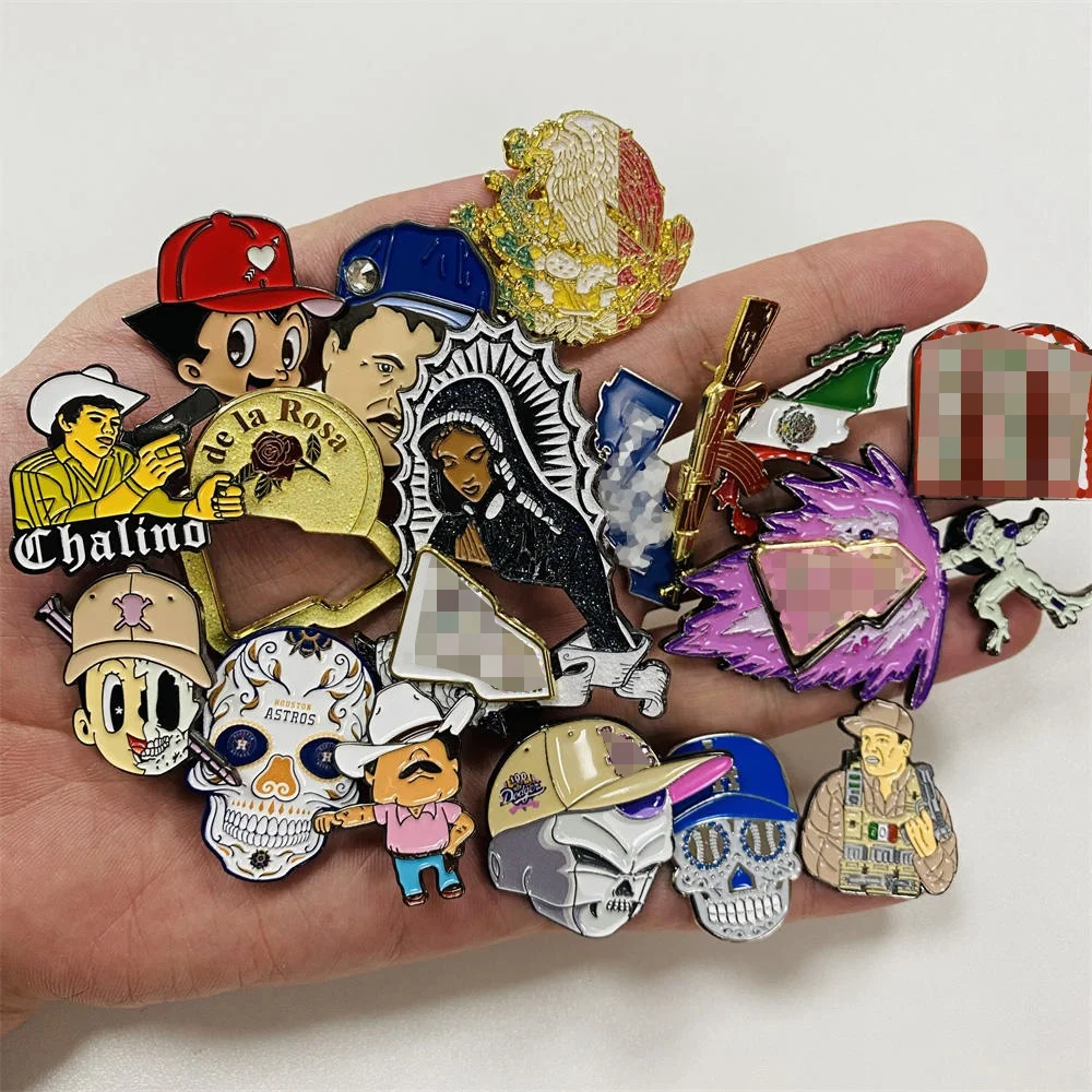 Custom Various Metal Lapel Pins Badge High Quality Hard Soft Enamel Pins Cartoon Popular Baseball Cap Hat Pins