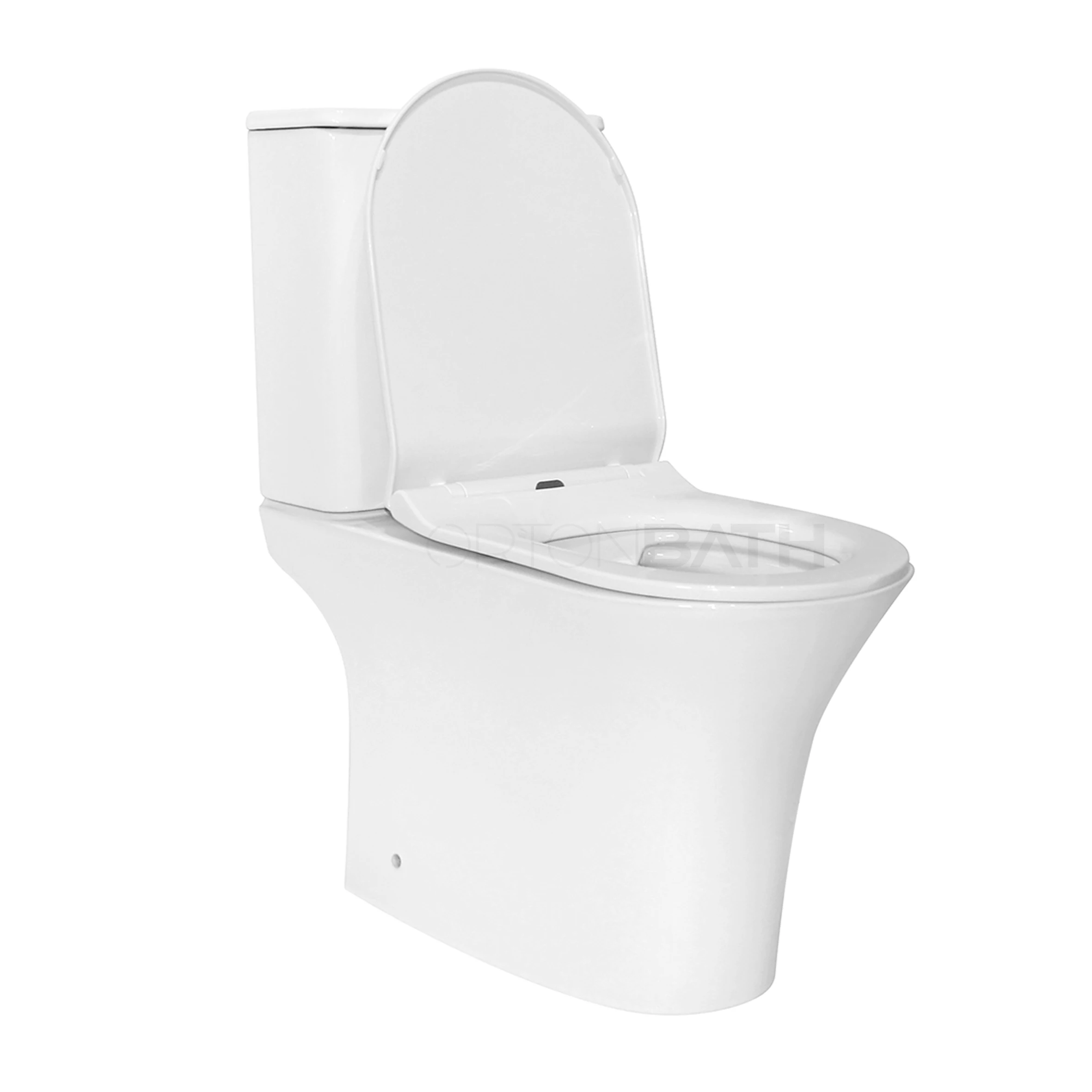 ORTONBATH Russia Round Bowl Rimless Close Coupled Wc Toilet Two Piece Toilet Bowl