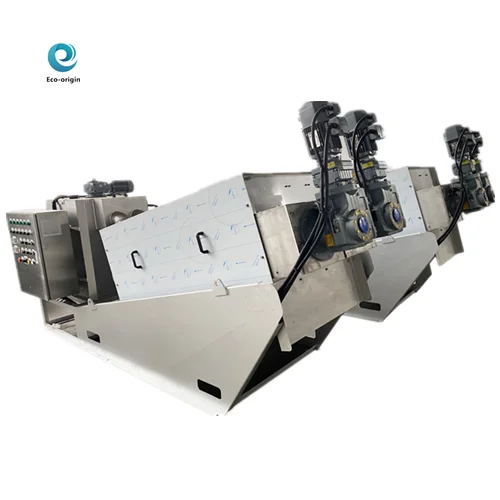 Sludge dewatering machine plastic pig manure cow dung centrifuge wool poultry waste pp coco peat salad grain bentonite kitchen