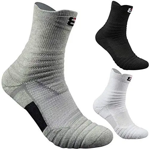Top quality OEM custom logo elite cotton  men women compression crew sports socks
