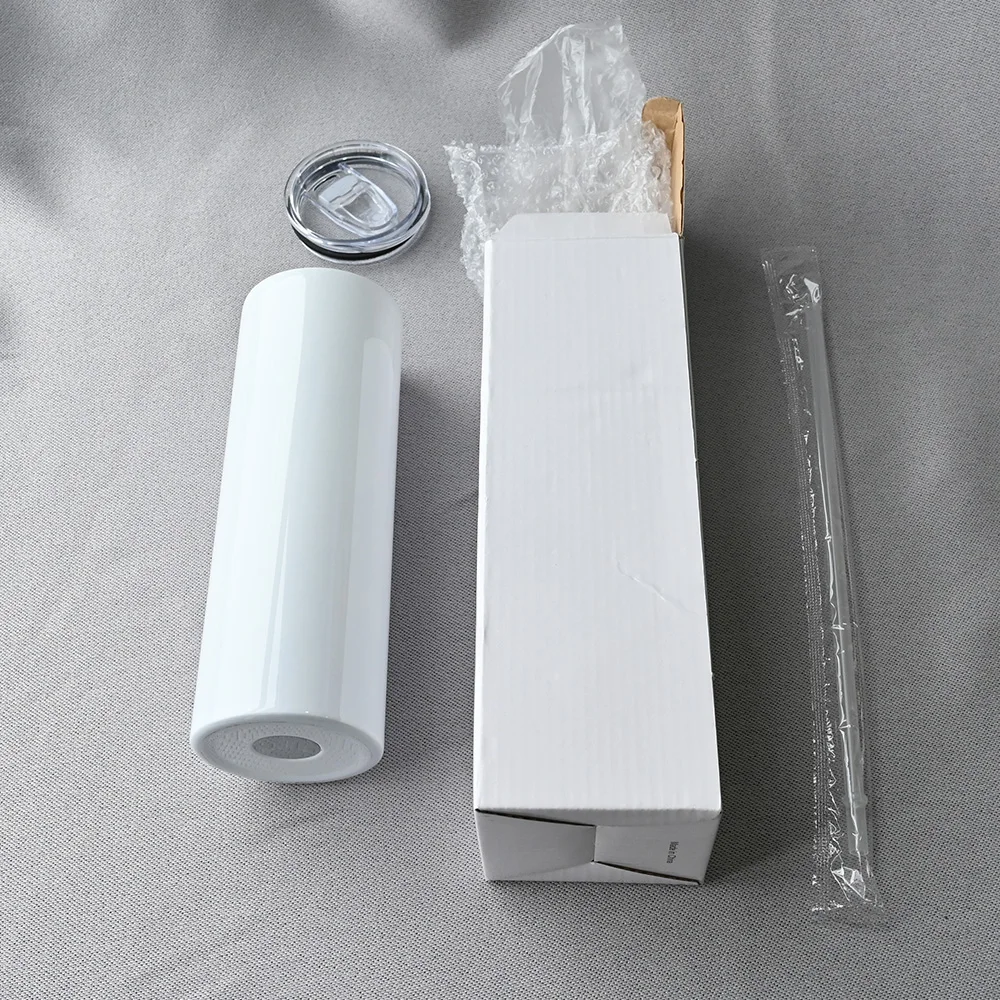 USA warehouse usa vendors free shipping stainless steel double wall white blanks 20 oz sublimation tumbler