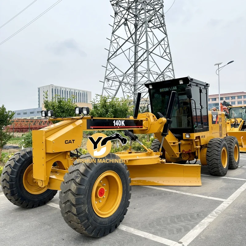 Высокоэффективная Инженерная машина Yishun CAT140K подержанный гусеничный автогрейдер в наличии