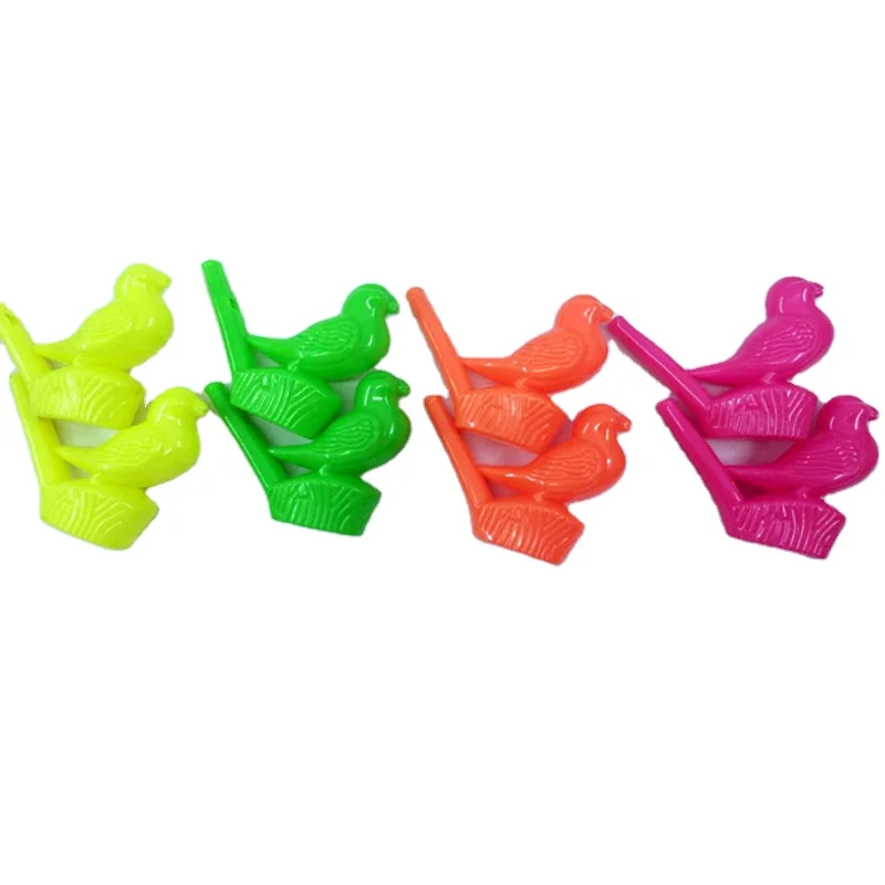 J126 Colorful Plastic Bird Whistle Toys for Kids Party Favors Gifts,cheap water whistle  in stock