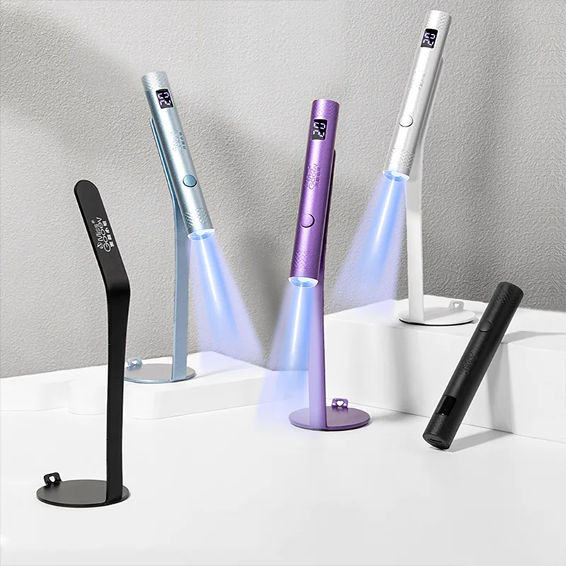 Rechargeable Portable 3W Gel Led Light Mini Uv Nail Lamp One Finger Pen Shape Uv Led Nail Lamp for Manicure