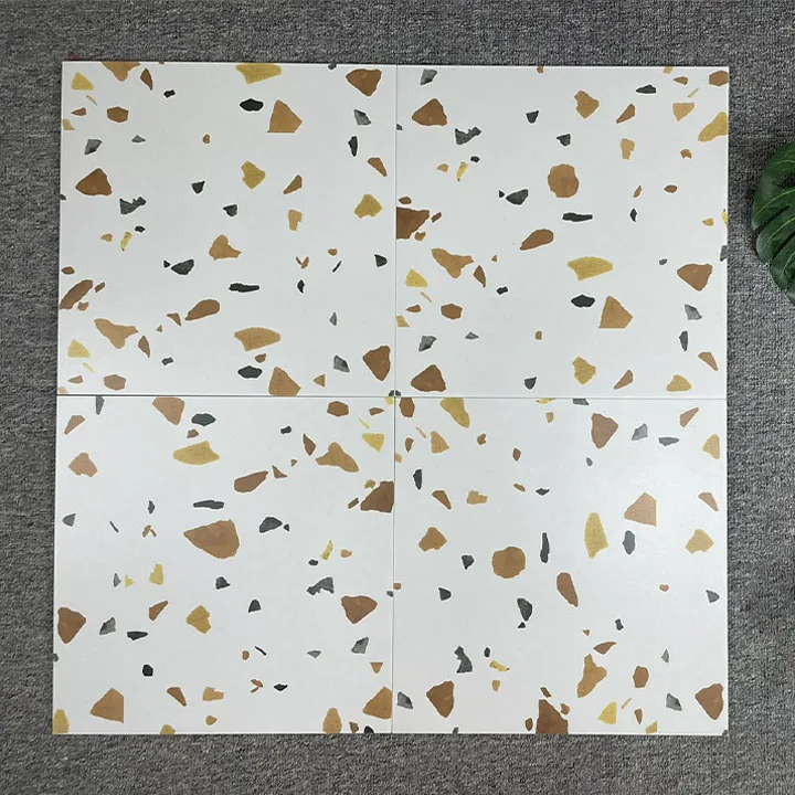 Flower Tile 40*40 Chinese Black And White Pattern Image Floor And Bathroom Wall Tile