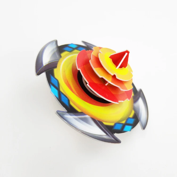 Wholesale customized mini size  popular PP PS plastic children 3d lenticular spinning top jigsaw puzzle for promotion gifts